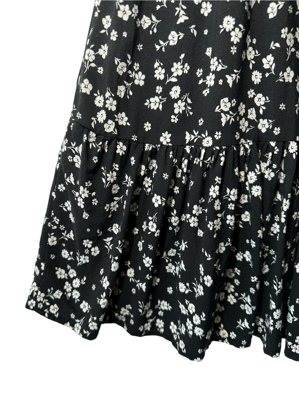 Passport Black Floral V-Neck Midi Dress - Picture 6 of 7